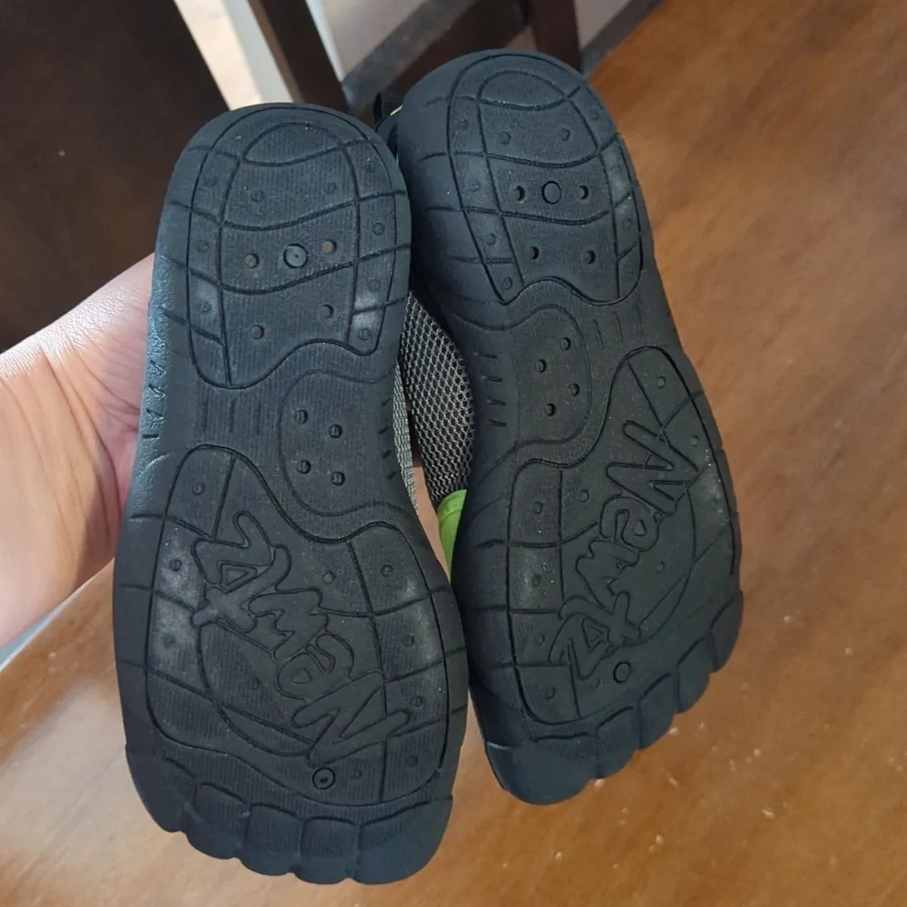 Newtz Kids' Neon Green Water Shoes - Slip-On Swim Shoes